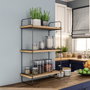 Hanah Home Estantería Industrial de Pared Pino Atlántico